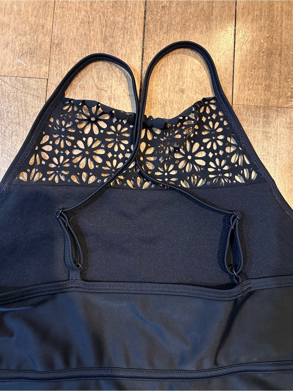 Girls Black Ruffle Tankini Swim Set - Picture 3 of 3
